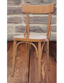 SEDIA CON SEDUTA IN LEGNO