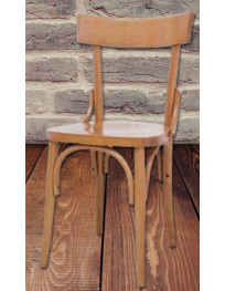 SEDIA CON SEDUTA IN LEGNO