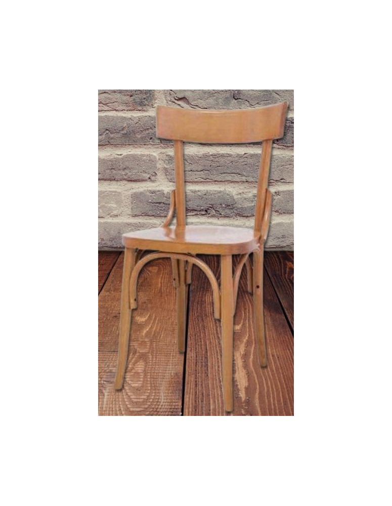 SEDIA CON SEDUTA IN LEGNO