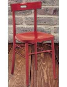 SEDIA CON SEDUTA IN LEGNO