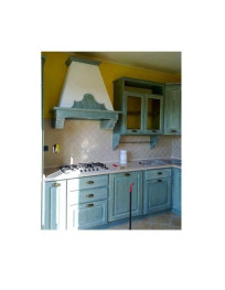 CUCINE SU MISURA IN DESCAPE' COLOR VERDE