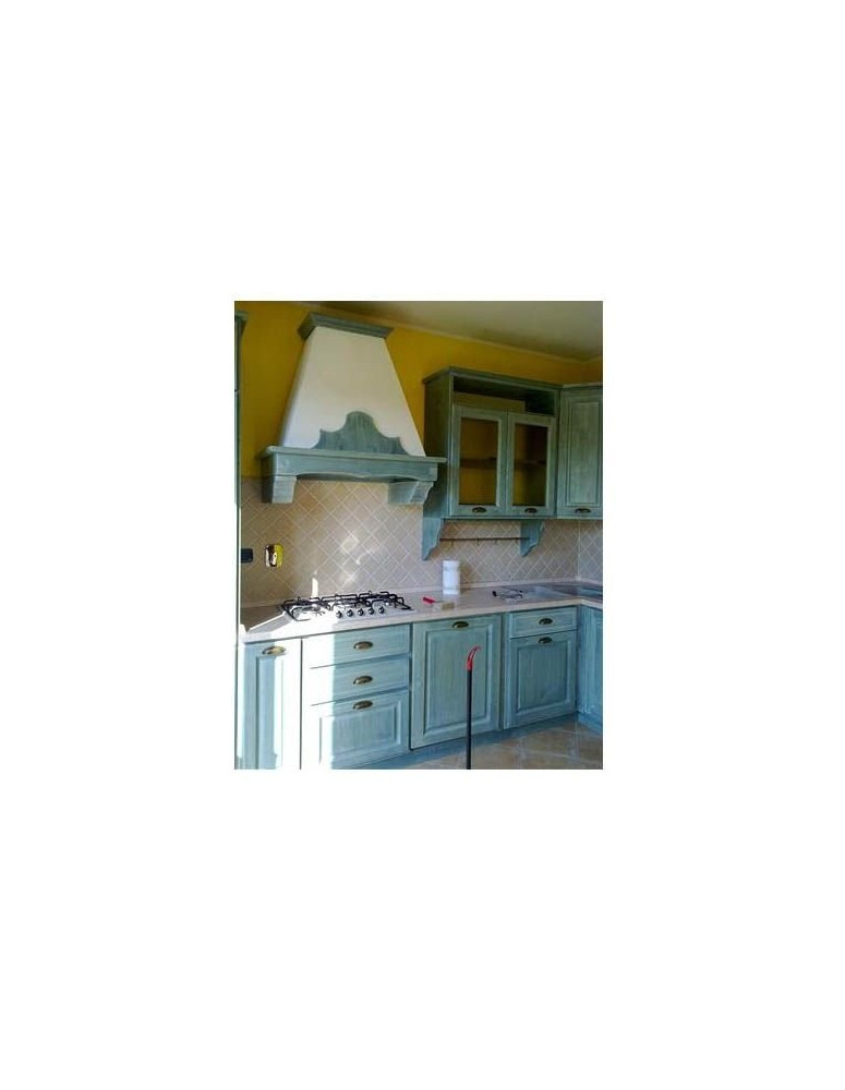 CUCINE SU MISURA IN DESCAPE' COLOR VERDE