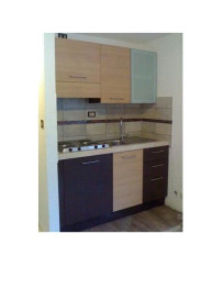 CUCINA SU MISURA DECAPE’ FRASSINO AZZURRO