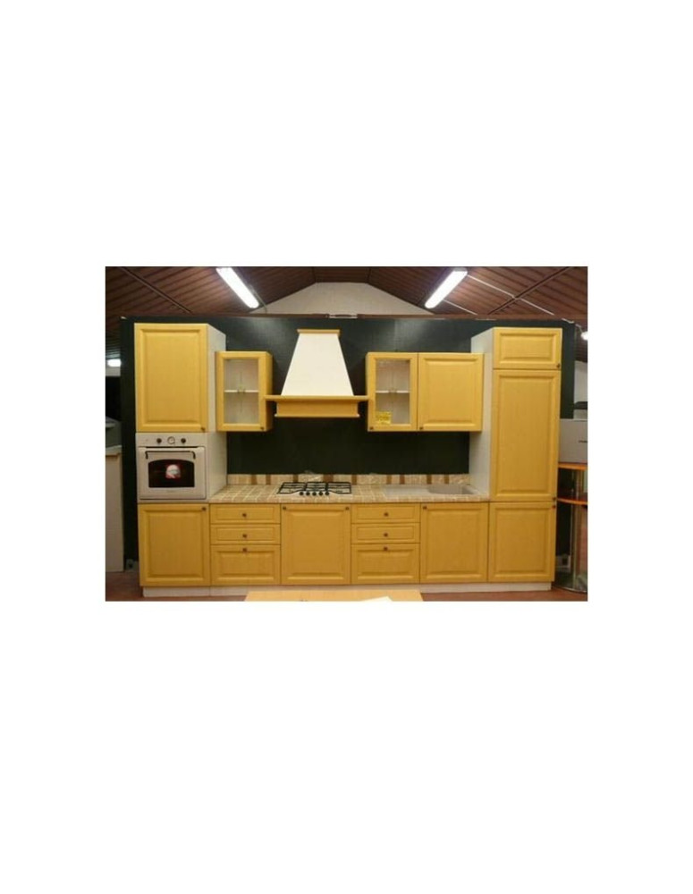 CUCINA SU MISURA DECAPE GIALLINO FRASSINO