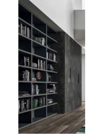 ARMADIO BATTENTE CON LIBRERIA