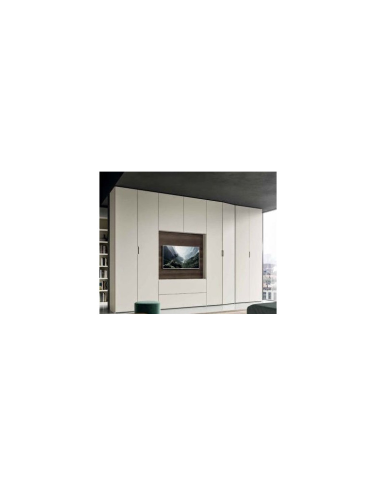 ARMADIO A BATTENTE ARMADIO A BATTENTE CON  PORTA TV CON SCHIENALE GIREVOLE.