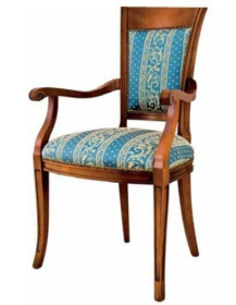 POLTRONCINA IMBOTTITA IN STOFFA IN FAGGIO