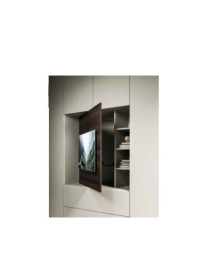 ARMADIO A BATTENTE ARMADIO A BATTENTE CON  PORTA TV CON SCHIENALE GIREVOLE.