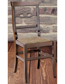 SEDIA SEDUTA IN PAGLIA E IN FAGGIO