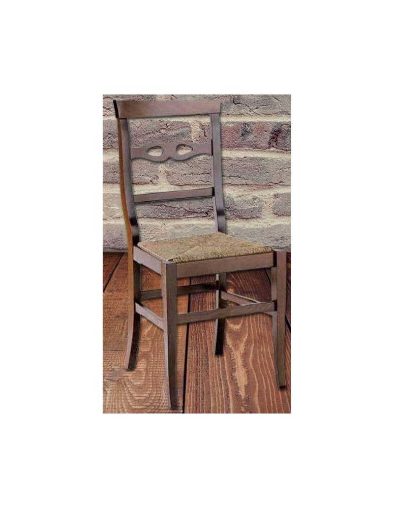 SEDIA SEDUTA IN PAGLIA E IN FAGGIO