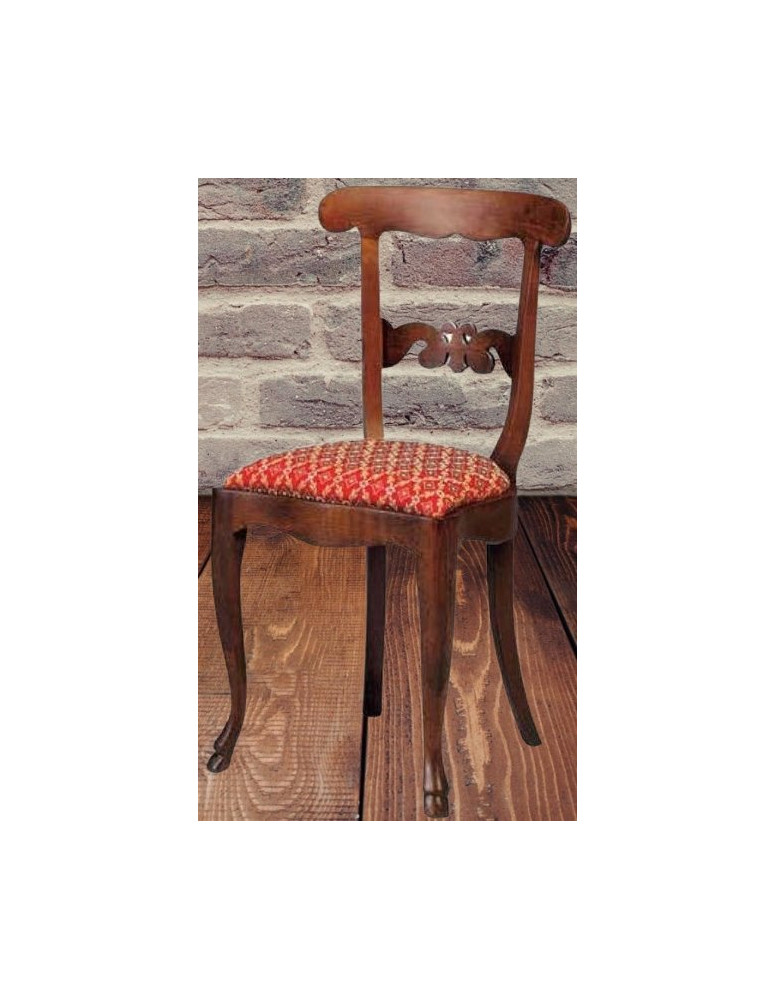 SEDIA CLASSICA IMBOTTINA IN  FAGGIO