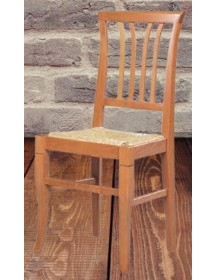 SEDIA CON SEDILE IN PAGLIA DI VIENNA