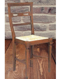 SEDIA CON SEDILE IN PAGLIA DI VIENNA