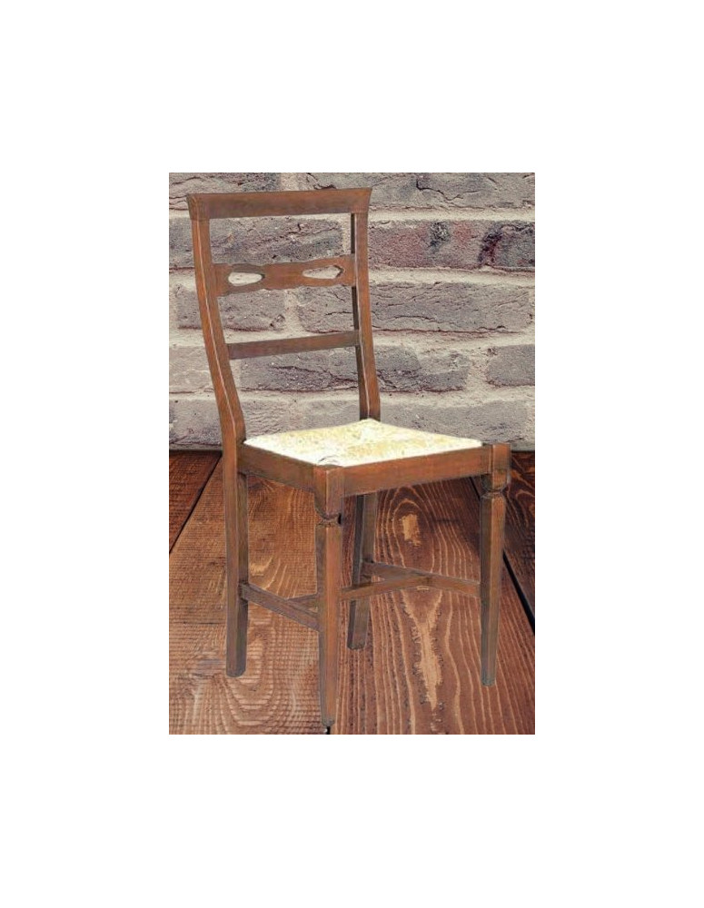 SEDIA CON SEDILE IN PAGLIA DI VIENNA