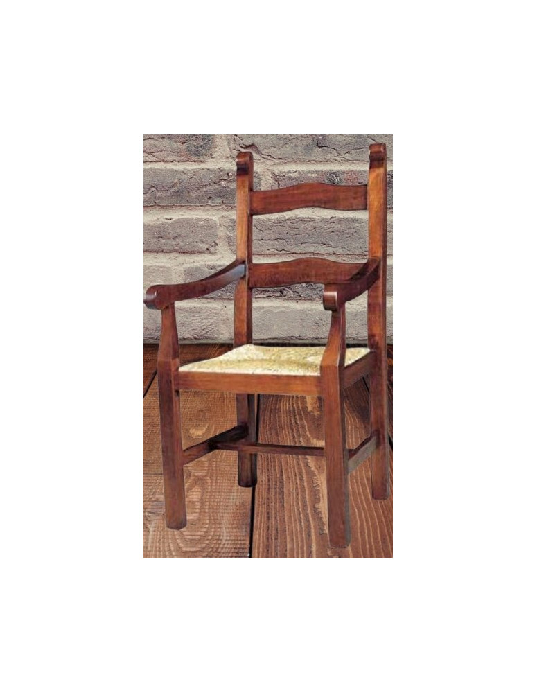 POLTRONA IN PAGLIA IN  FAGGIO