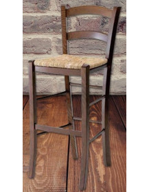 SGABELLO CON SCHIENALE IN  FAGGIO