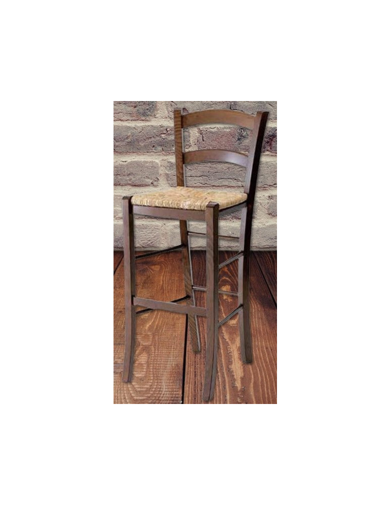 SGABELLO CON SCHIENALE IN  FAGGIO