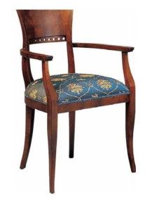 POLTRONA IMBOTTITA  IN  FAGGIO