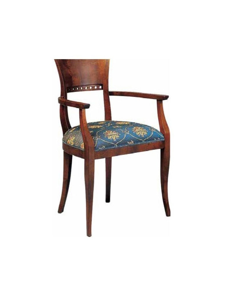 POLTRONA IMBOTTITA  IN  FAGGIO