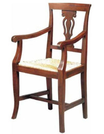 POLTRONA IN PAGLIA  IN  FAGGIO