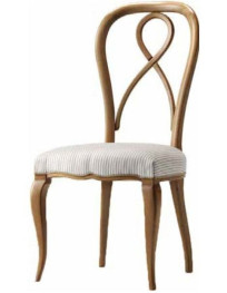 SEDIA IMBOTTITA CLASSICA IN FAGGIO