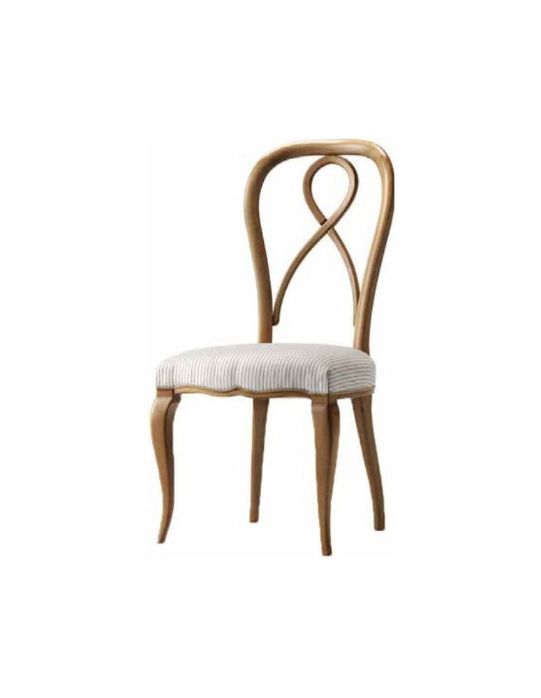 SEDIA IMBOTTITA CLASSICA IN FAGGIO