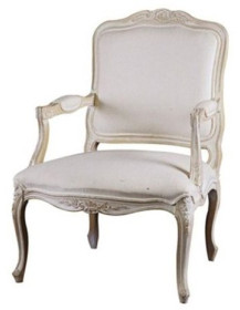 POLTRONA STYLE IMBOTTITO IN LEGNO MASSELLO