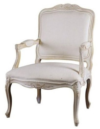 POLTRONA STYLE IMBOTTITO IN LEGNO MASSELLO