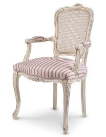 POLTRONA STYLE IMBOTTITO IN LEGNO MASSELLO