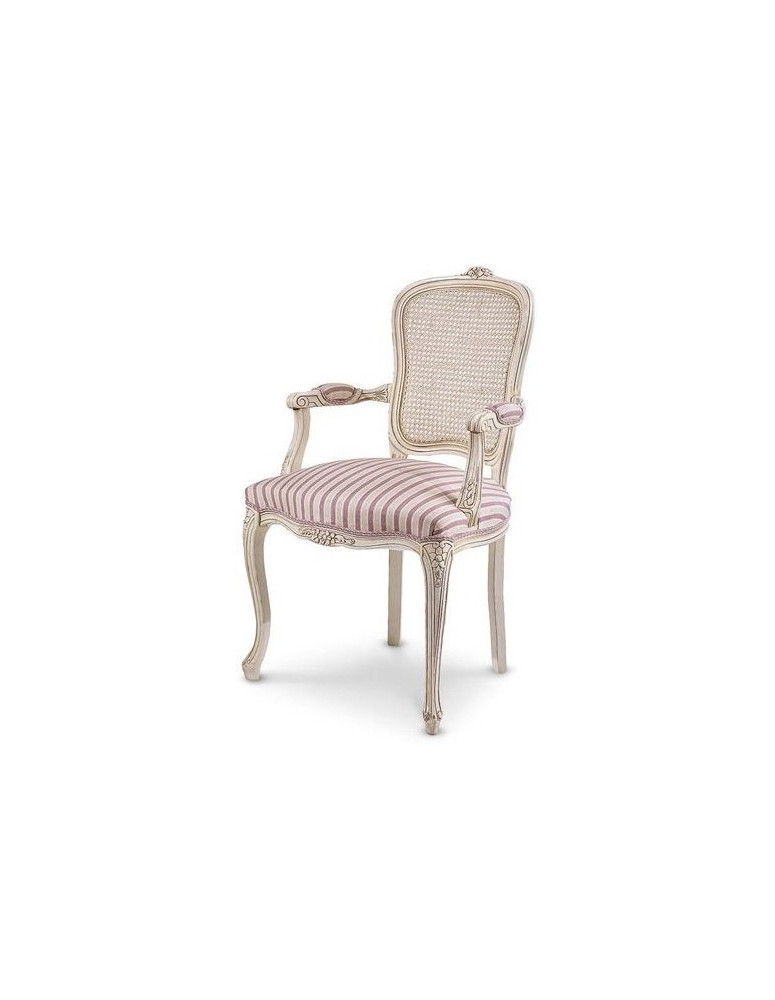 POLTRONA STYLE IMBOTTITO IN LEGNO MASSELLO