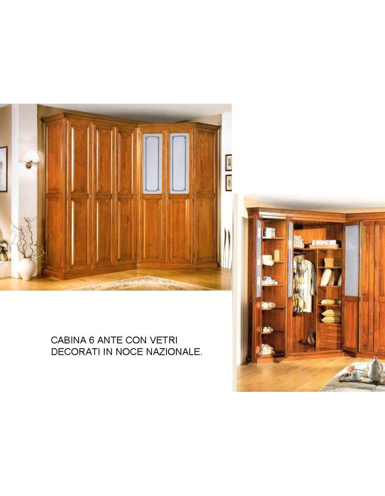 CABINA MASSICCIA VETRI DECORATI