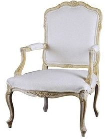 POLTRONA STYLE IMBOTTITO IN LEGNO MASSELLO