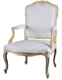 POLTRONA STYLE IMBOTTITO IN LEGNO MASSELLO