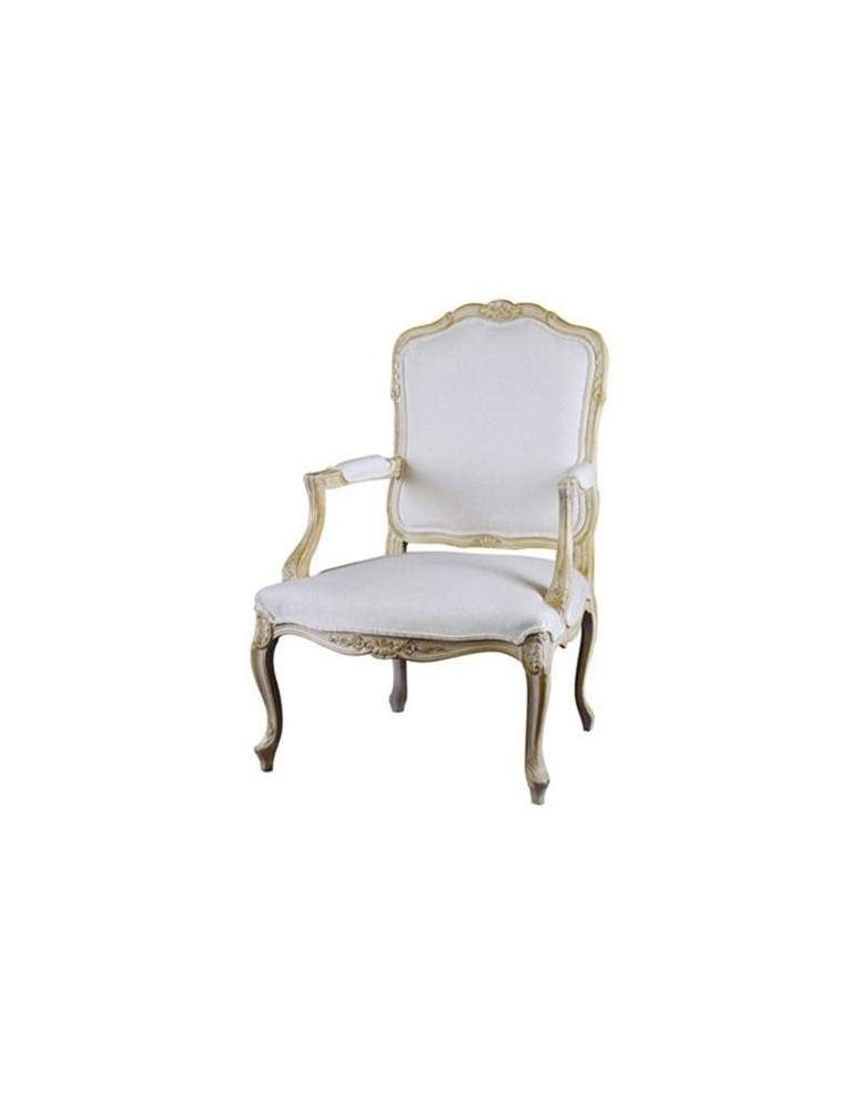 POLTRONA STYLE IMBOTTITO IN LEGNO MASSELLO