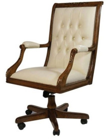 POLTRONA UFFICIO GIREVOLE STYLE IN LEGNO MASSELLO
