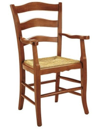 POLTRONA RUSTICA IN LEGNO MASSELLO