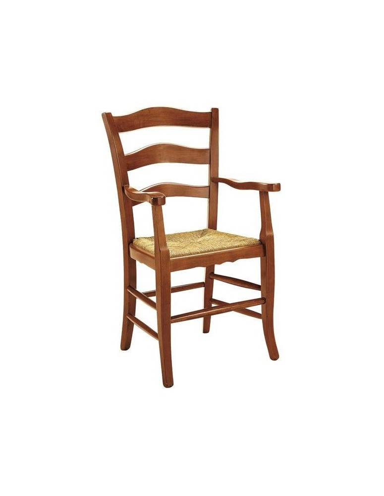 POLTRONA RUSTICA IN LEGNO MASSELLO