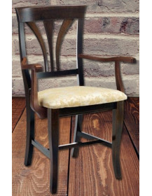 POLTRONA CLASSICA IN LEGNO MASSELLO