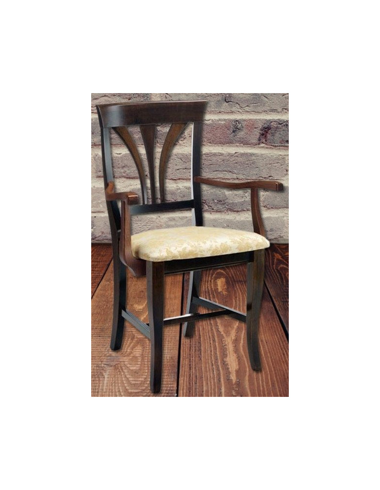 POLTRONA CLASSICA IN LEGNO MASSELLO