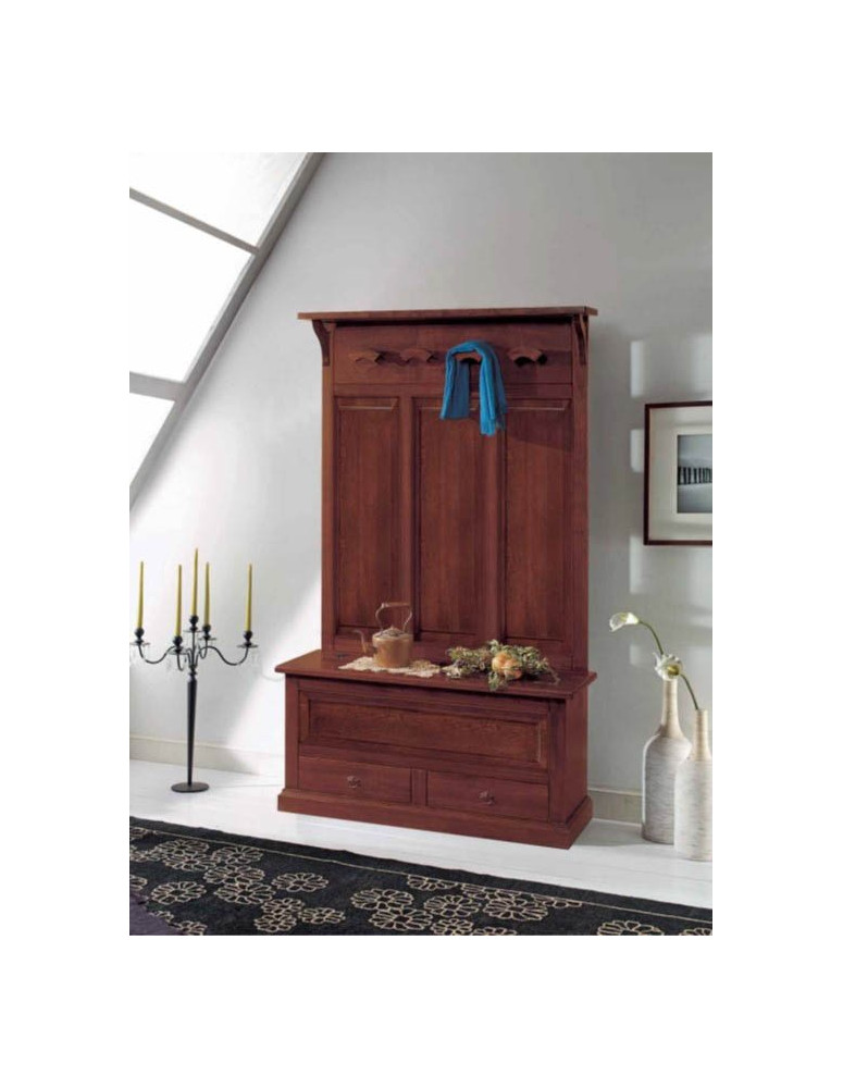 ATTACCAPANNI 4 POSTI E CASSAPANCA