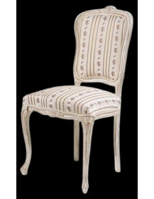 SEDIA IMBOTTITA STYLE IN LEGNO MASSELLO