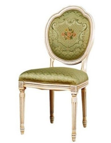 SEDIA IMBOTTITA STYLE IN LEGNO MASSELLO