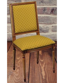 SEDIA IMBOTTITA STYLE IN LEGNO MASSELLO