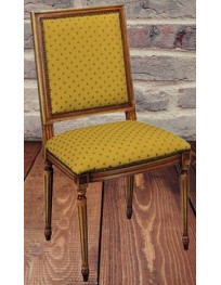 SEDIA IMBOTTITA STYLE IN LEGNO MASSELLO