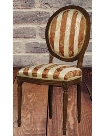 SEDIA IMBOTTITA STYLE IN LEGNO MASSELLO