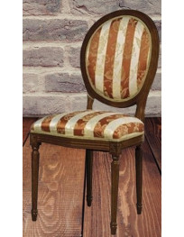 SEDIA IMBOTTITA STYLE IN LEGNO MASSELLO