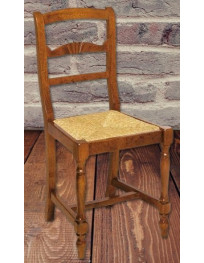 SEDIA IN PAGLIA  CLASSICA IN LEGNO MASSELLO