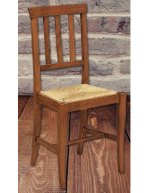 SEDIA IN PAGLIA CLASSICA IN LEGNO MASSELLO