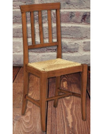 SEDIA IN PAGLIA CLASSICA IN LEGNO MASSELLO
