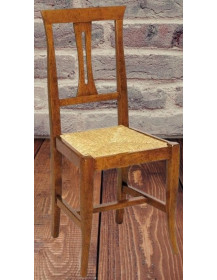 SEDIA IN PAGLIA CLASSICA IN LEGNO MASSELLO